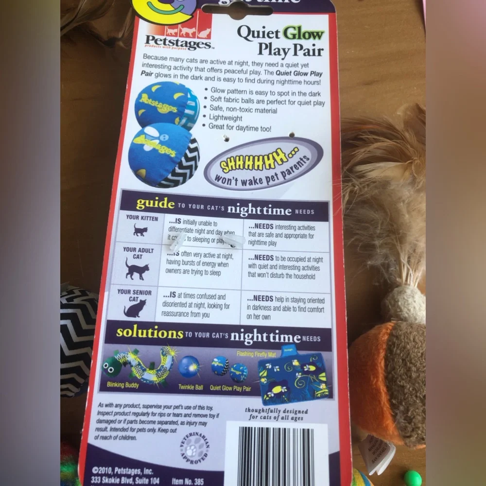 Assorted Multicolor Cat Toy Bundle - Quiet toys